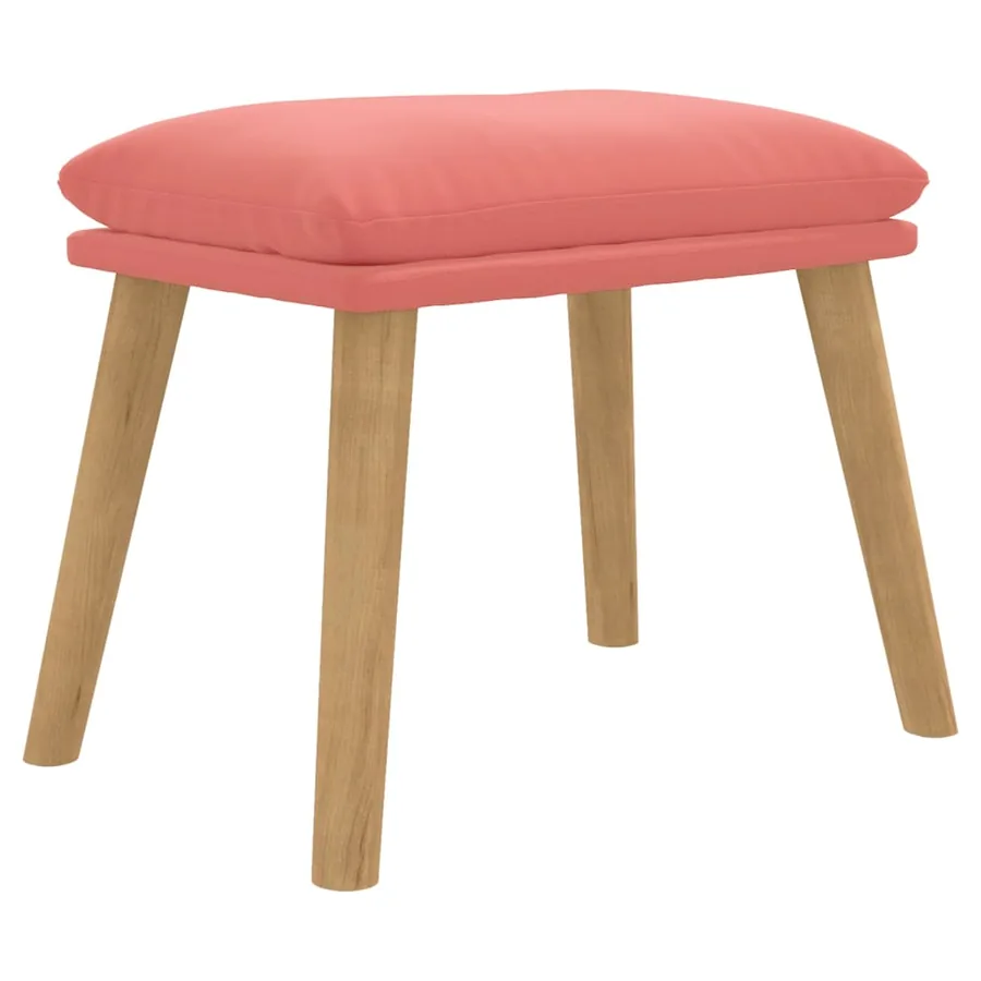 Repose-pied Rose 45x29,5x35 cm Velours - 2