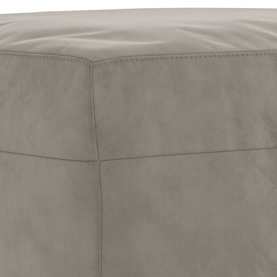 Banc Gris clair 100x35x41 cm Velours - 5