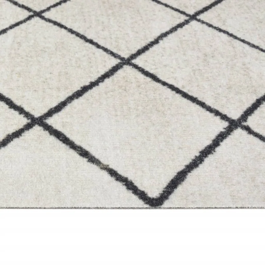 Tapis de cuisine lavable impression carrée 60x300 cm velours - 4