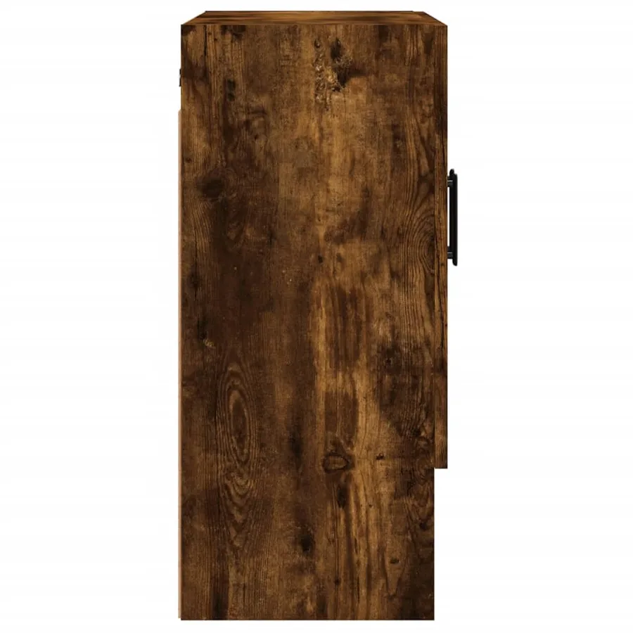Armoire murale chêne fumé 60x31x70 cm bois d'ingénierie - 7