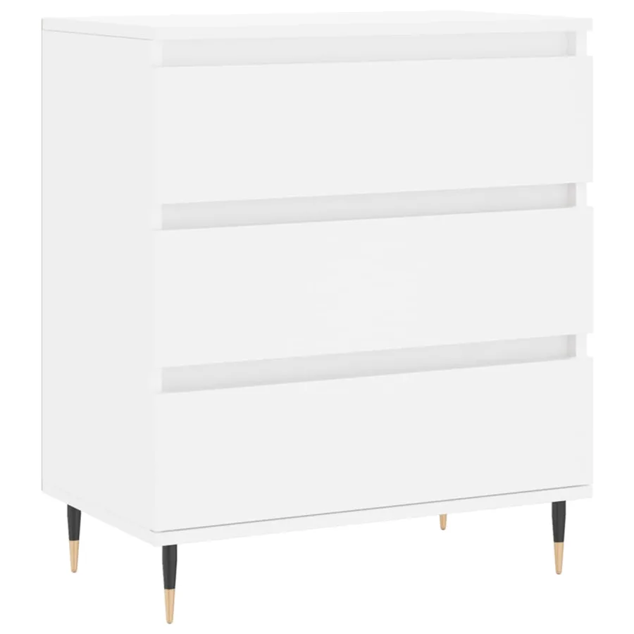 Buffet Blanc 60x35x70 cm Bois d'ingénierie - 2