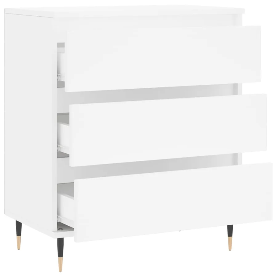Buffet Blanc 60x35x70 cm Bois d'ingénierie - 6