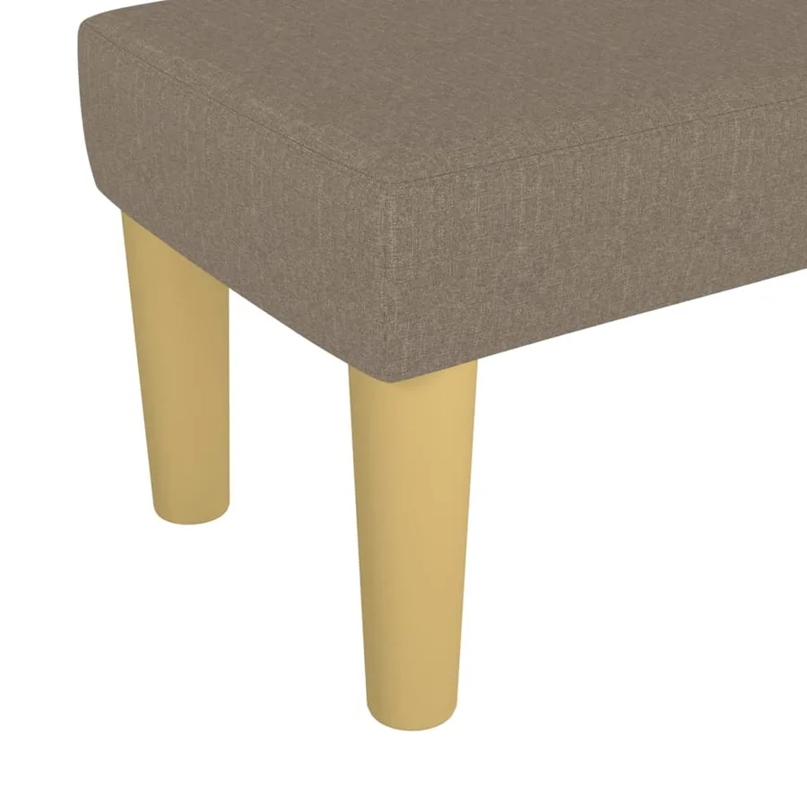 Banc Taupe 70x30x30 cm Tissu - 5