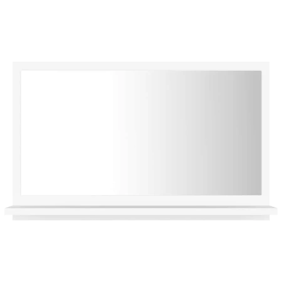 Miroir de salle de bain Blanc 60x10,5x37 cm Bois d’ingénierie - 2