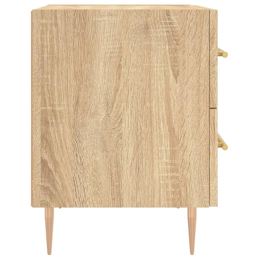 Tables de chevet 2 pcs chêne sonoma 40x35x47,5 cm - 7