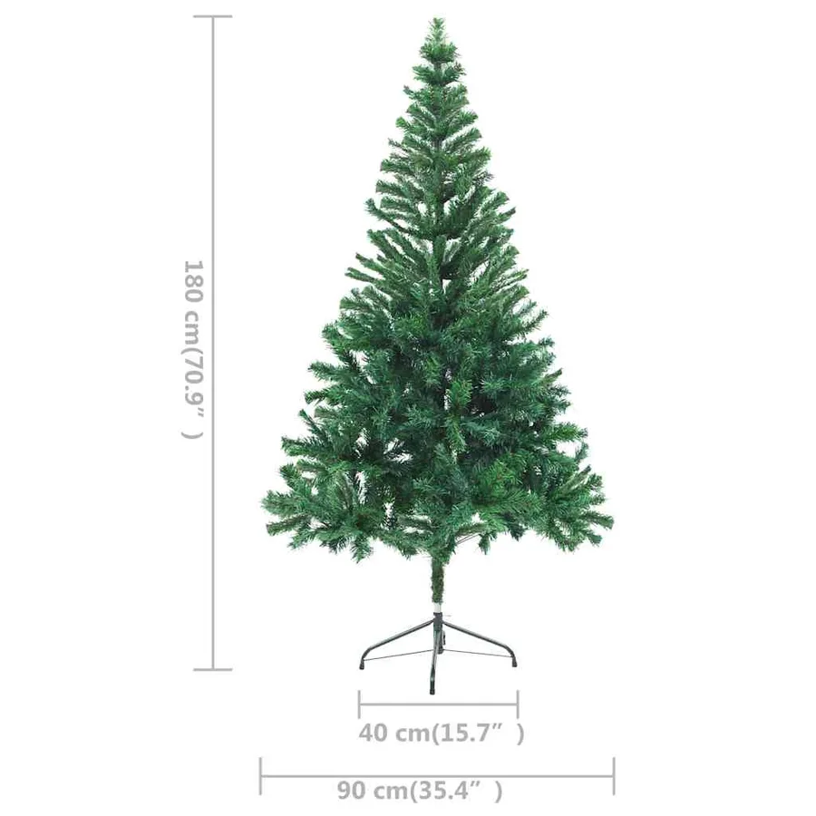 Arbre de Noël artificiel pré-éclairé/boules 180 cm 564 branches - 10