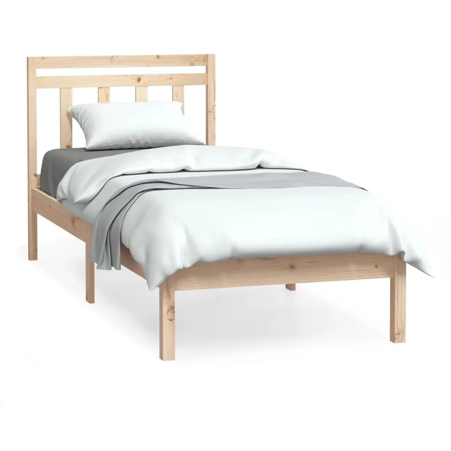 Cadre de lit sans matelas bois massif - 2