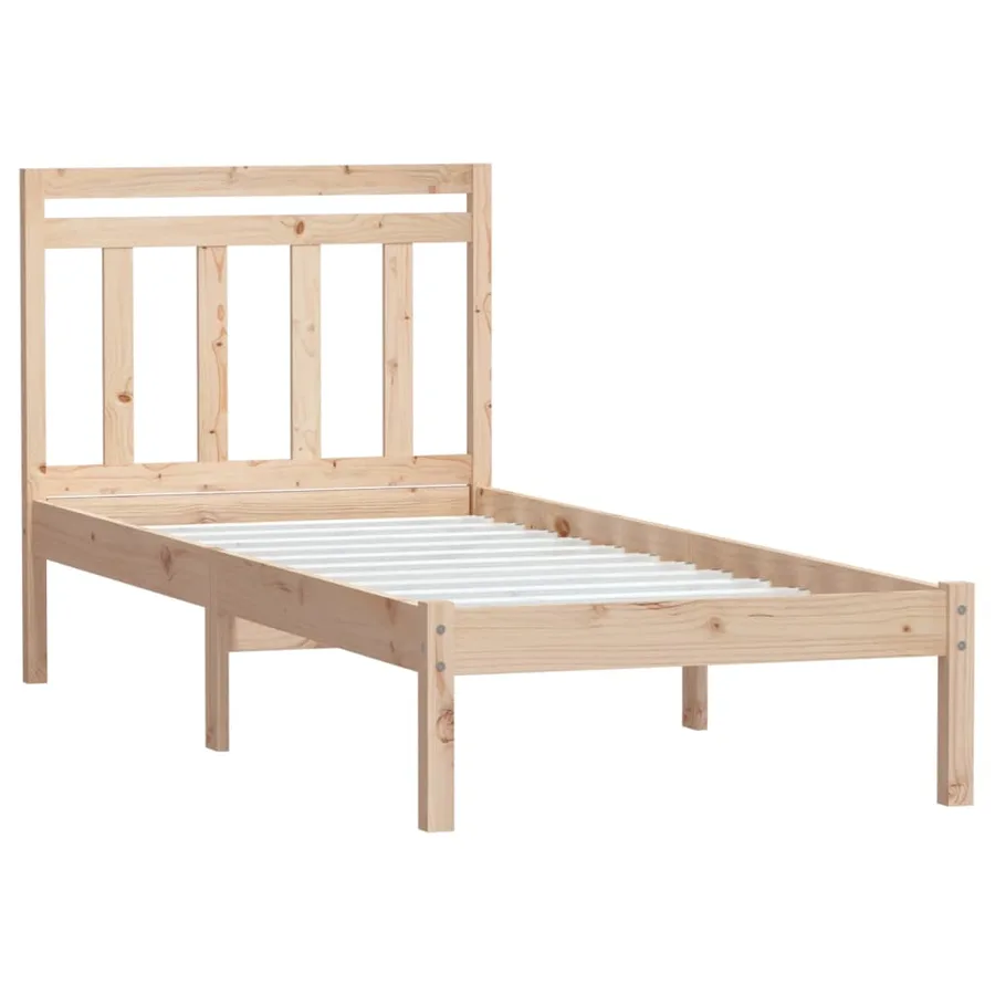 Cadre de lit sans matelas bois massif - 3