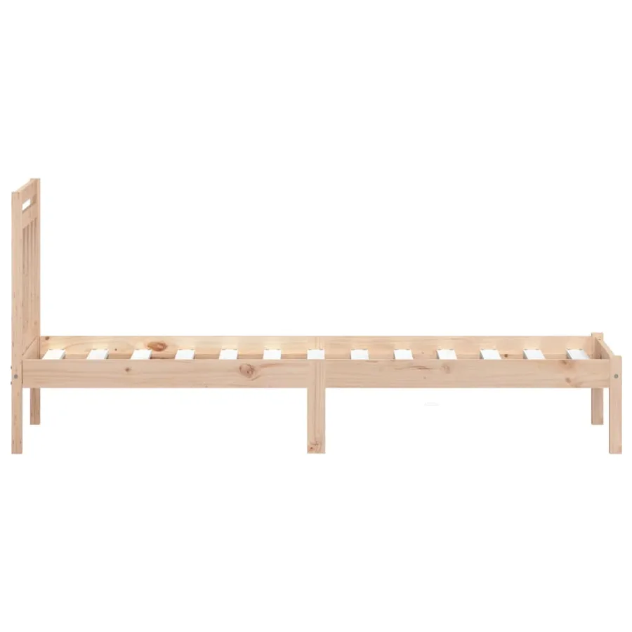 Cadre de lit sans matelas bois massif - 5