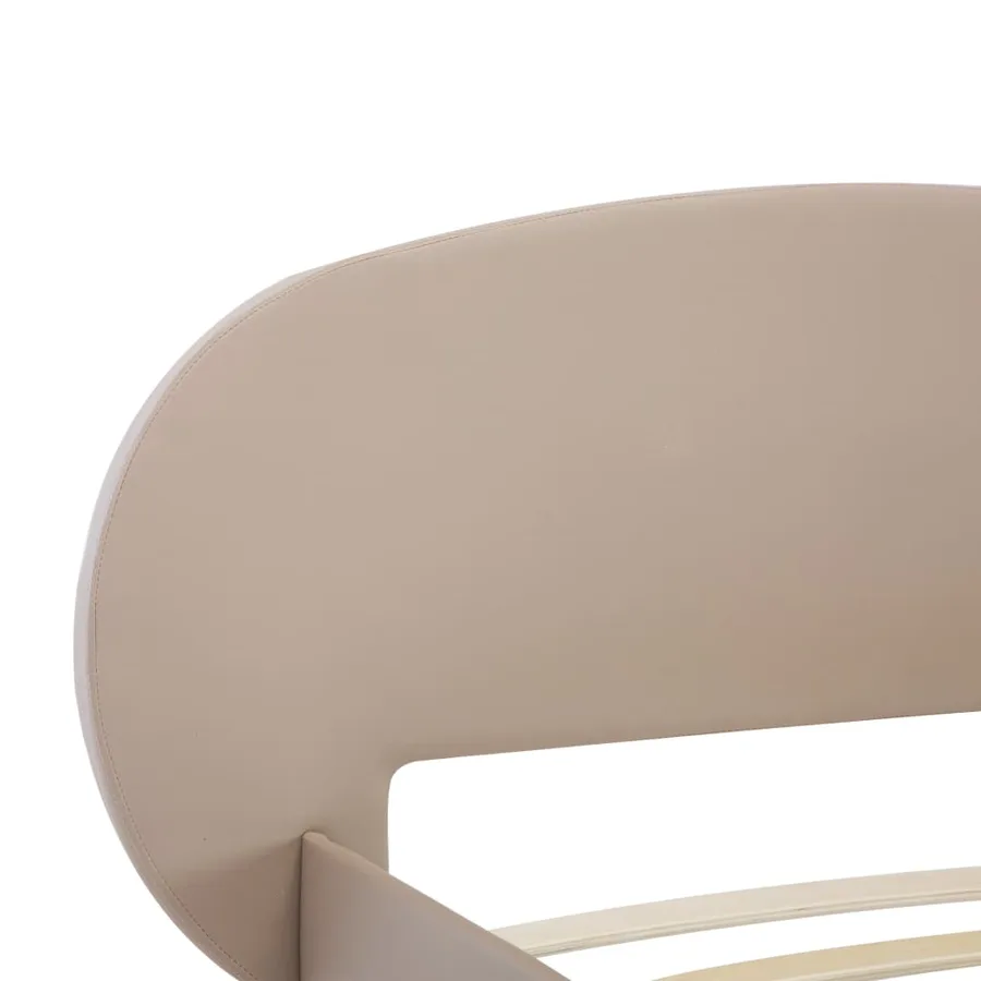 Cadre de lit sans matelas cappuccino similicuir 100x200 cm - 5
