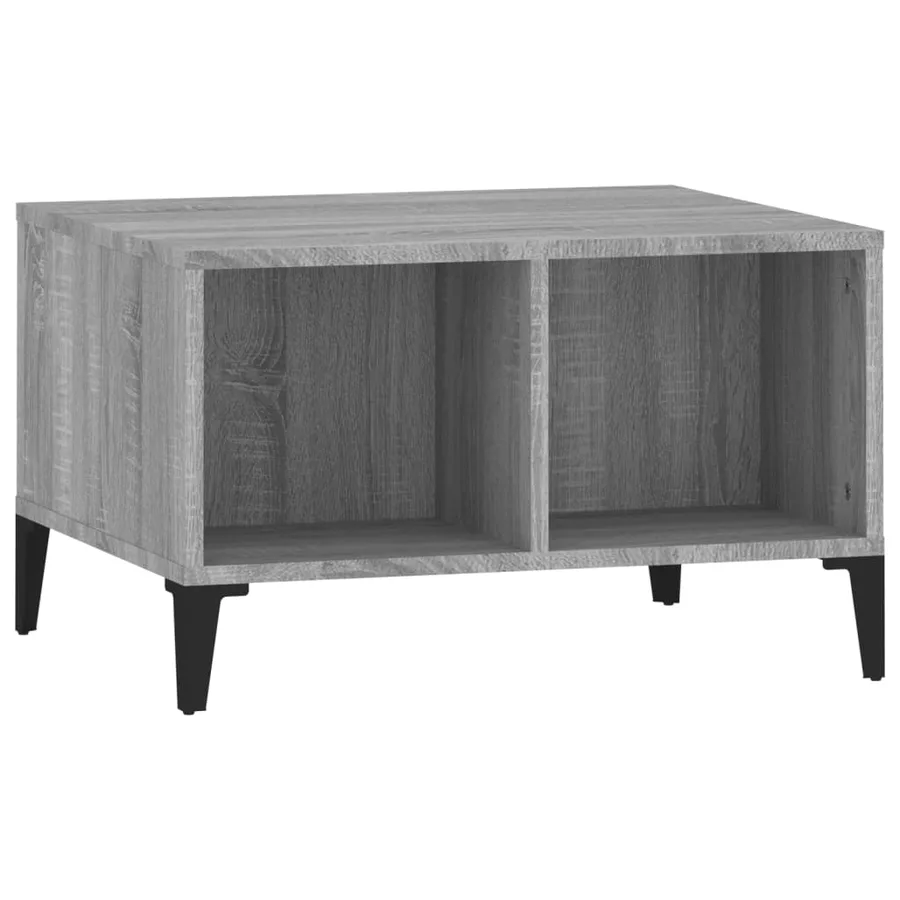 Table basse Sonoma gris 60x50x36,5 cm Bois d'ingénierie - 2