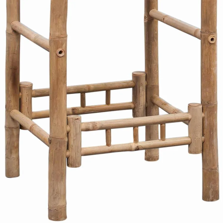 Tabourets de bar lot de 2 bambou - 11