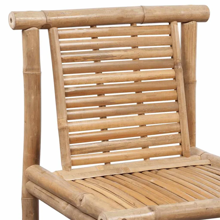 Tabourets de bar lot de 2 bambou - 8