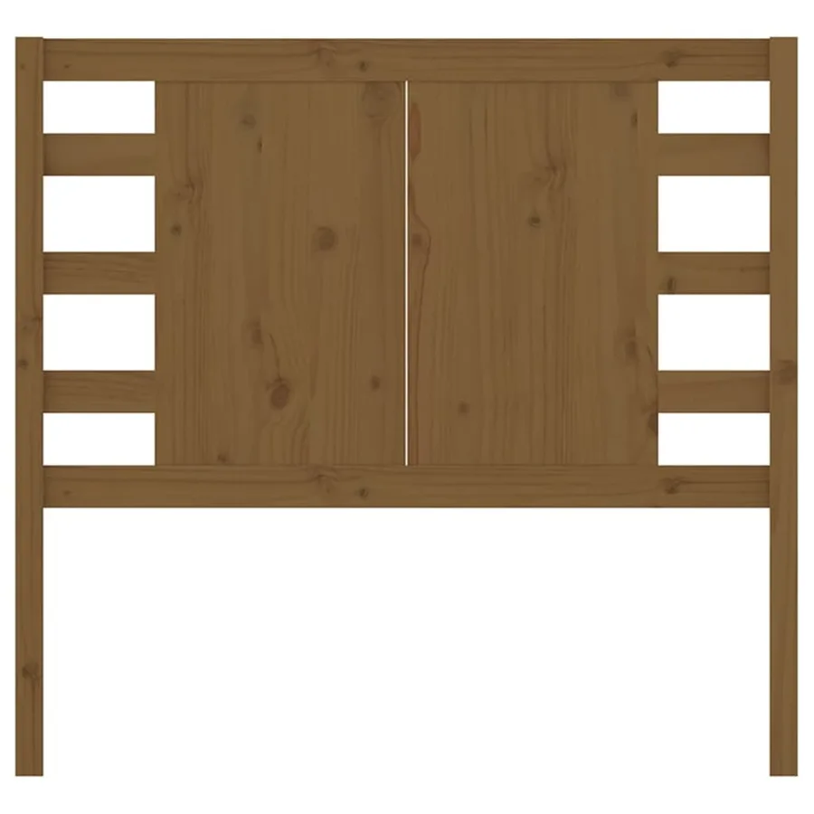 Tête de lit Marron miel 106x4x100 cm Bois massif de pin - 3