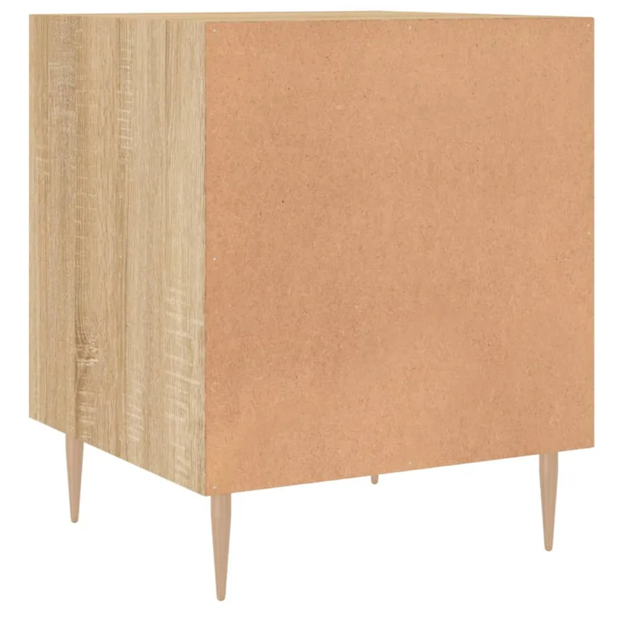 Tables de chevet 2 pcs chêne sonoma 40x40x50 cm bois ingénierie - 10