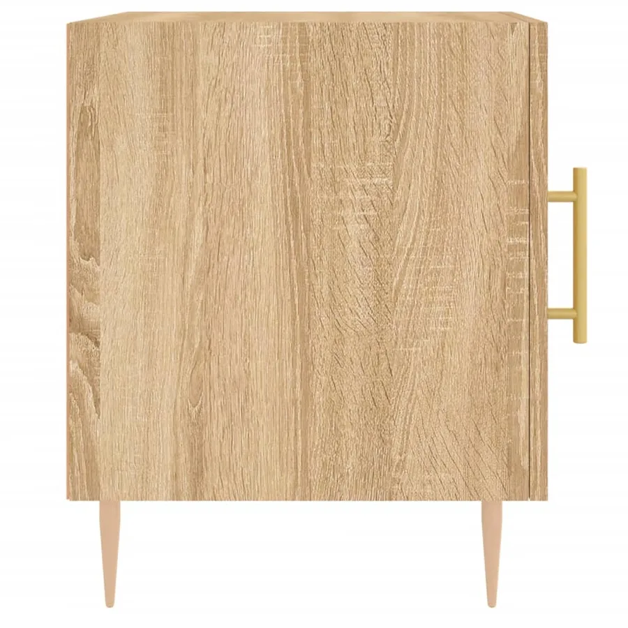 Tables de chevet 2 pcs chêne sonoma 40x40x50 cm bois ingénierie - 7