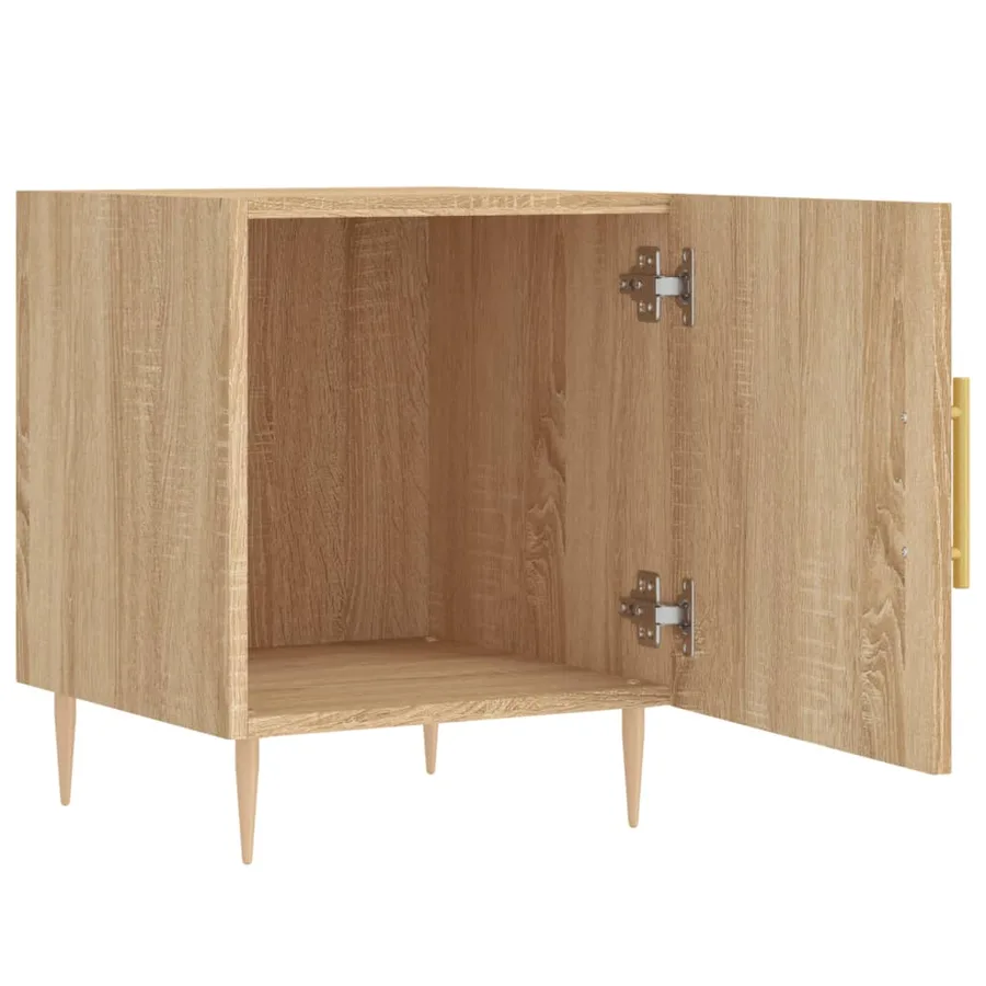 Tables de chevet 2 pcs chêne sonoma 40x40x50 cm bois ingénierie - 8
