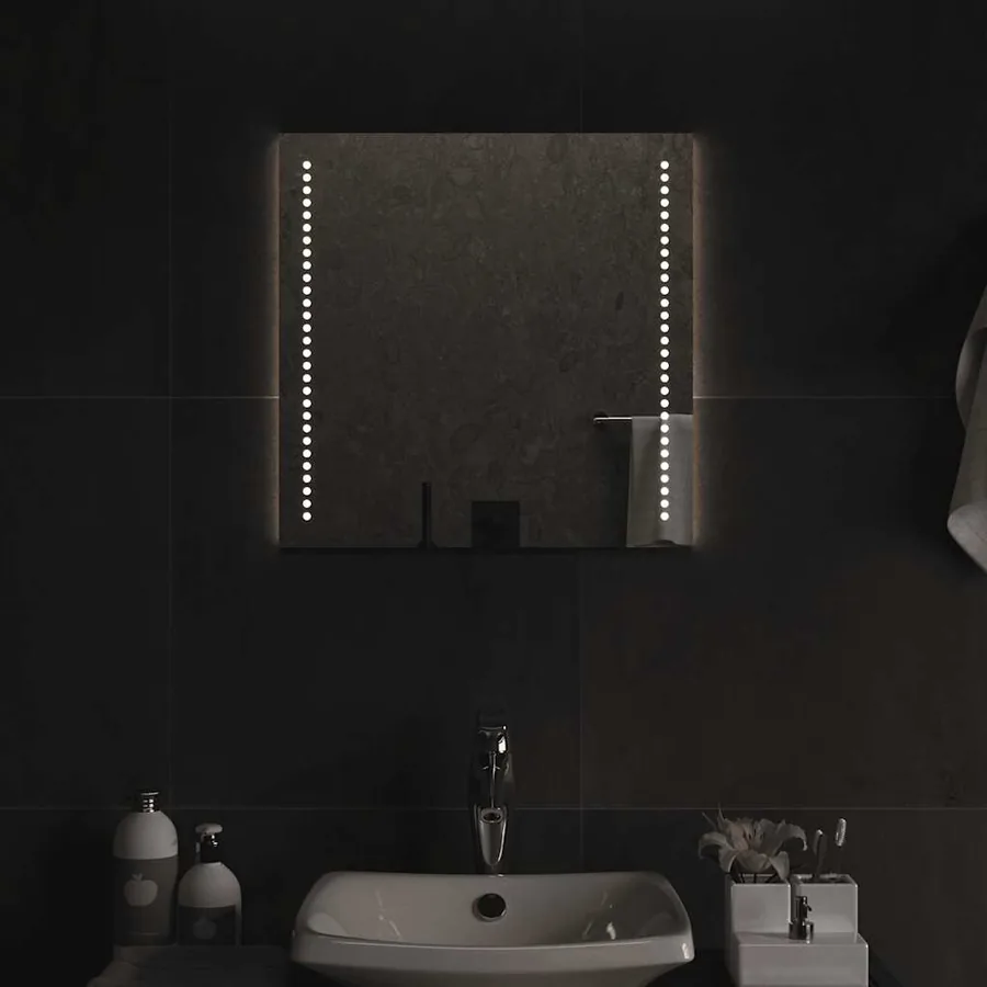 Miroir de salle de bain à LED 50x50 cm