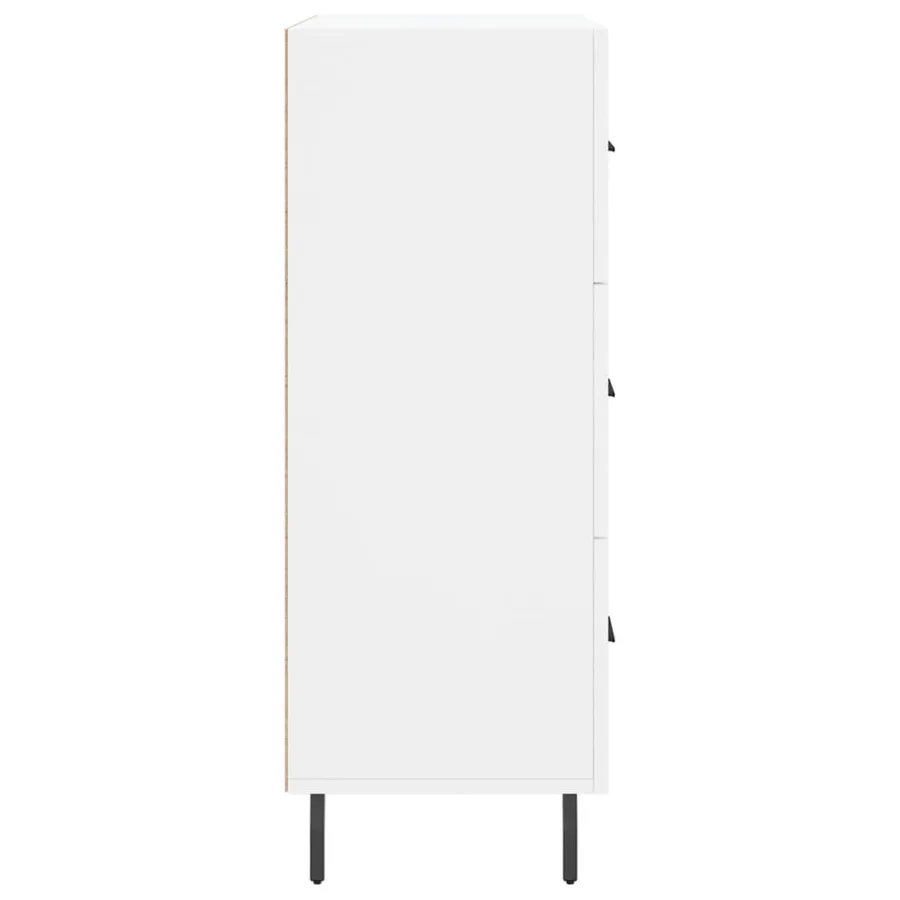 Buffet blanc 69,5x34x90 cm bois d'ingénierie - 7