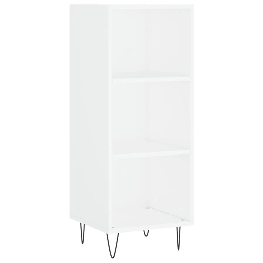 Buffet blanc 34,5x32,5x90 cm bois d'ingénierie - 2