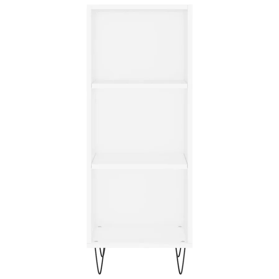 Buffet blanc 34,5x32,5x90 cm bois d'ingénierie - 4