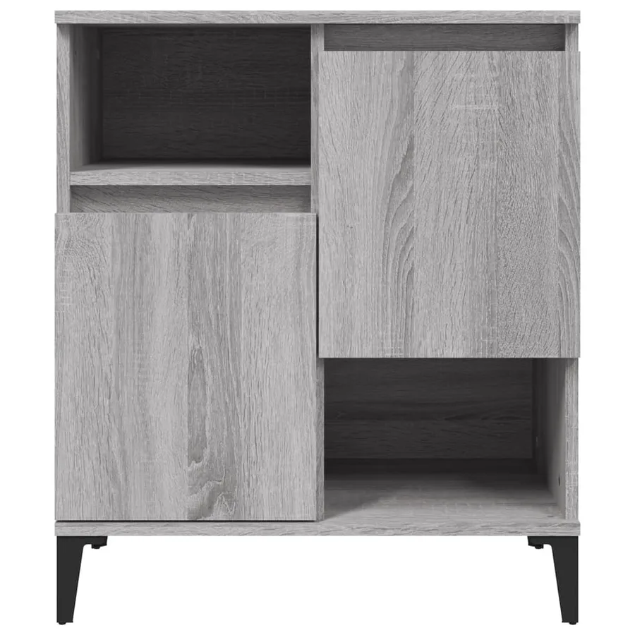 Buffets 2 pcs sonoma gris 60x35x70 cm bois d'ingénierie - 5