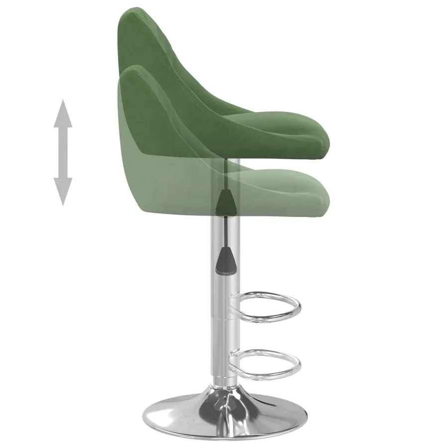 Tabouret de bar Vert foncé Velours - 6