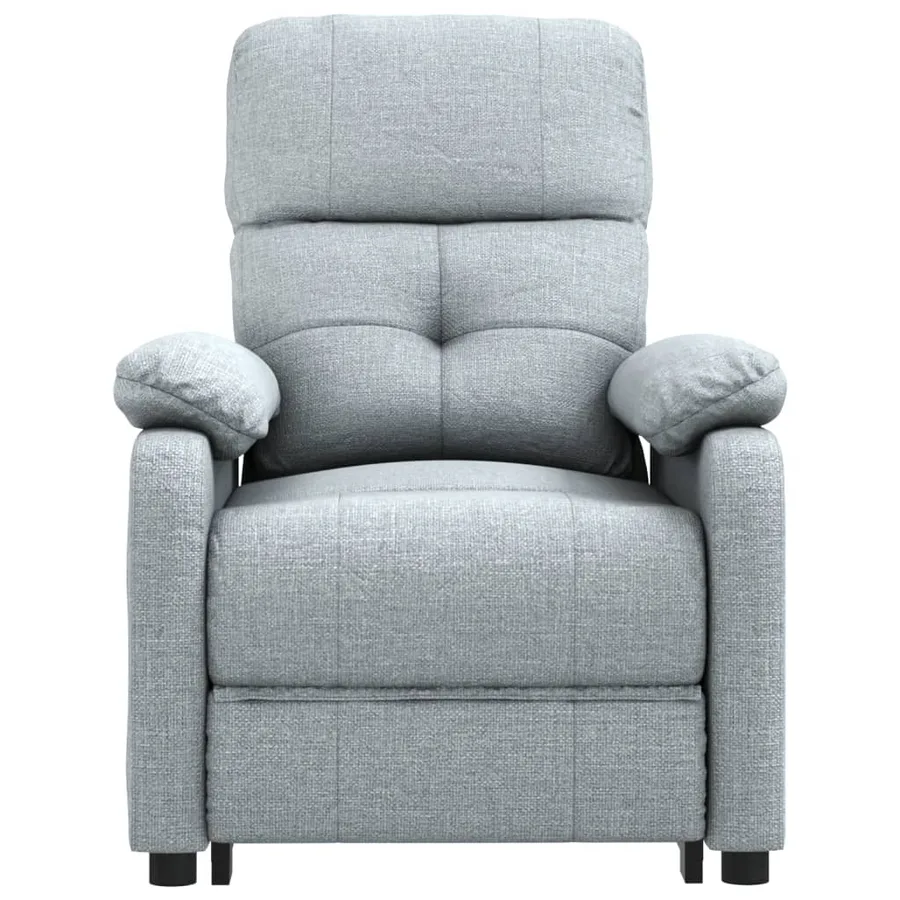 Fauteuil inclinable électrique Gris clair Tissu - 4