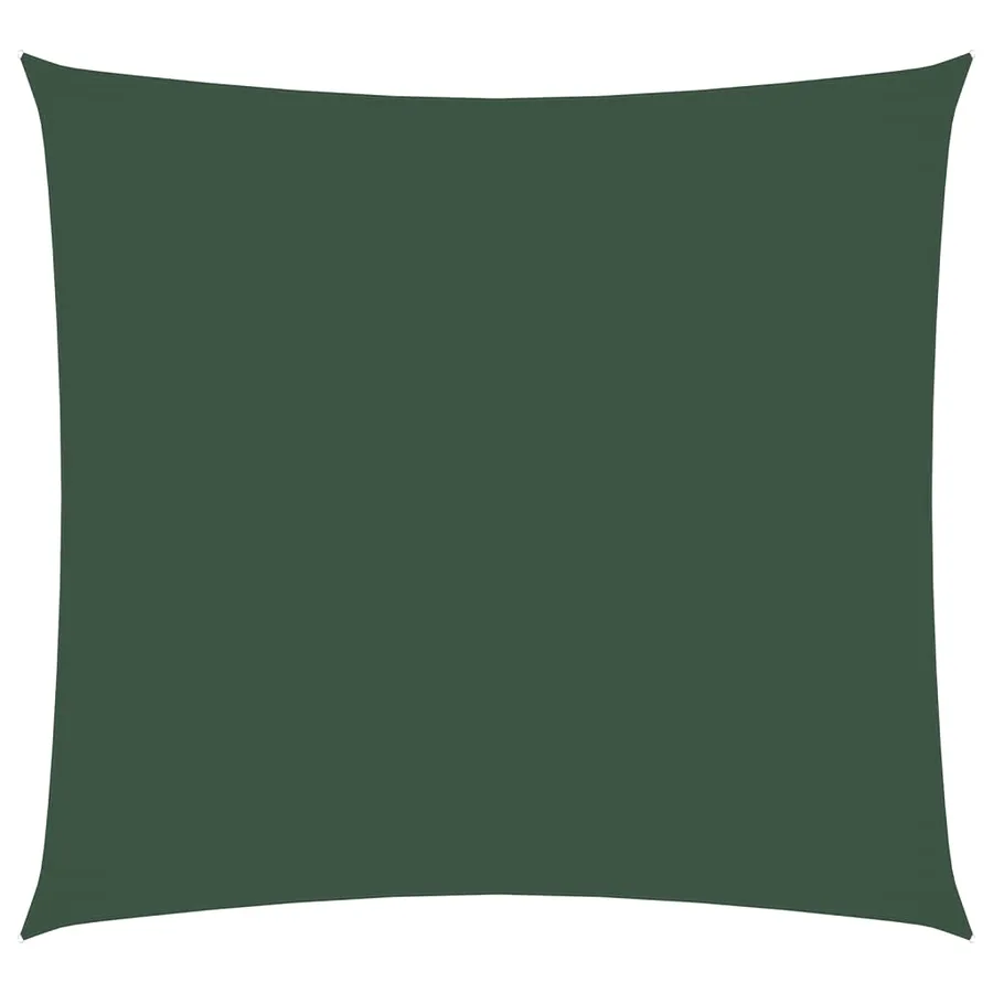 Voile de parasol tissu oxford carré 4,5x4,5 m vert foncé - 2