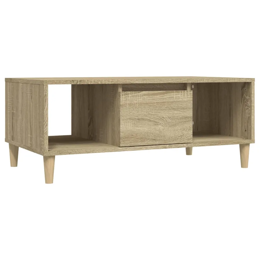 Table basse Chêne sonoma 90x50x36,5 cm Bois d'ingénierie - 2