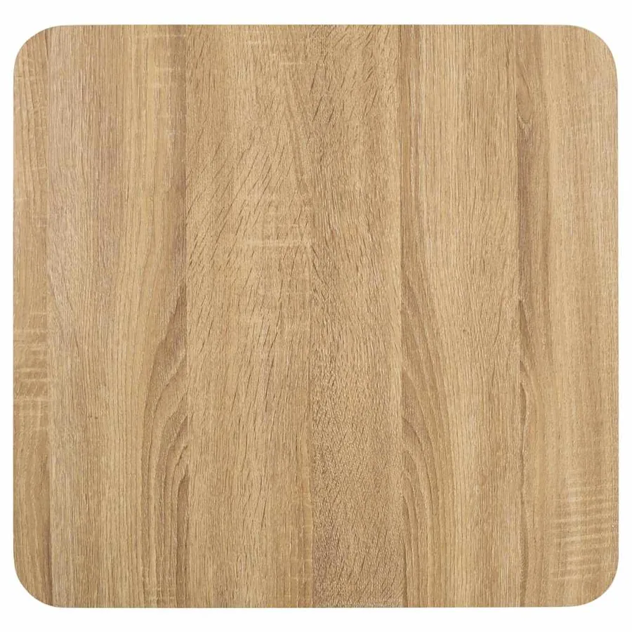 Table de bistro marron clair 50x50 cm MDF - 4