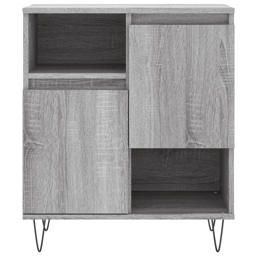 Buffets 2 pcs sonoma gris bois d'ingénierie - 6
