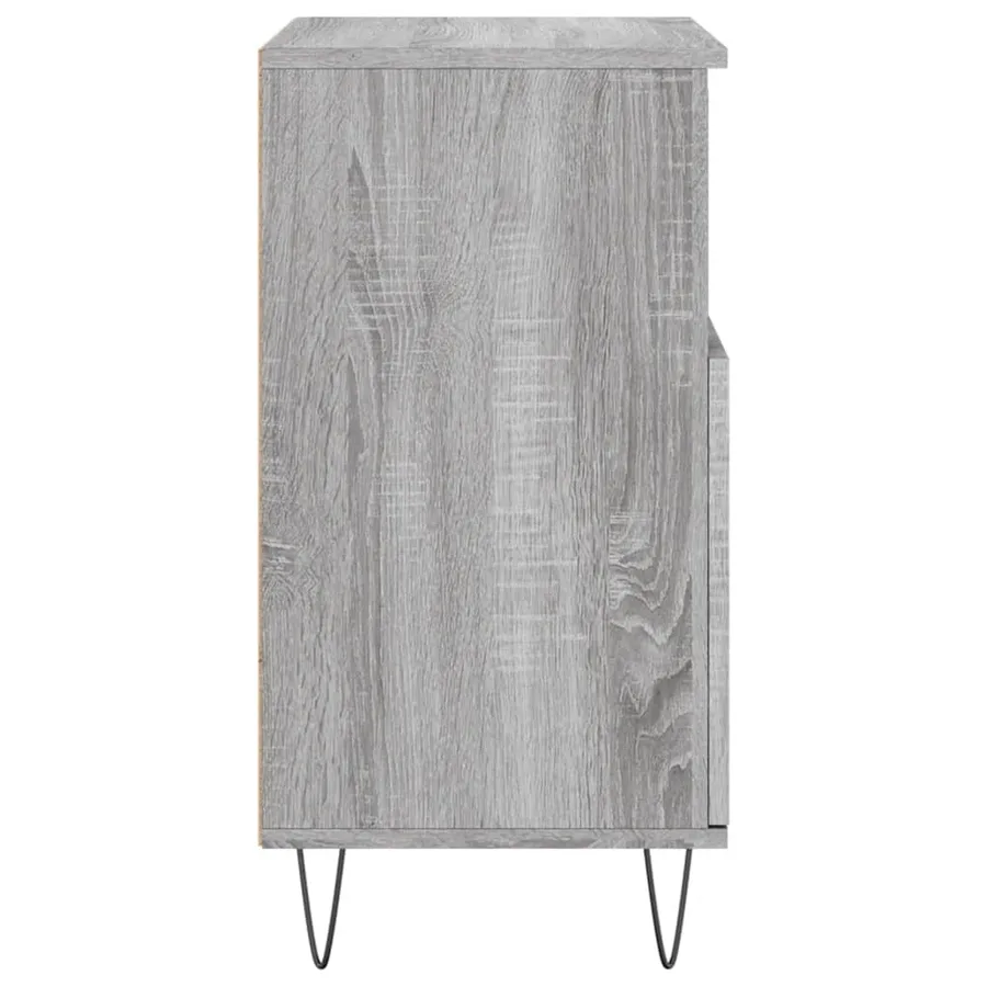 Buffets 2 pcs sonoma gris bois d'ingénierie - 7