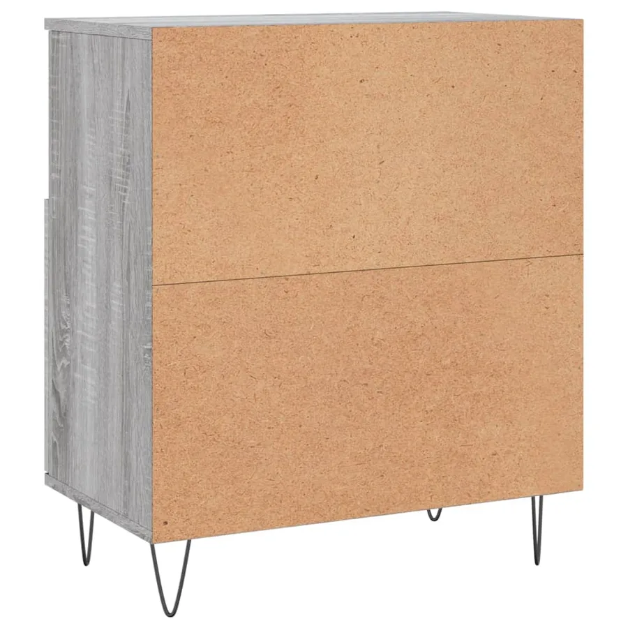 Buffets 2 pcs sonoma gris bois d'ingénierie - 8