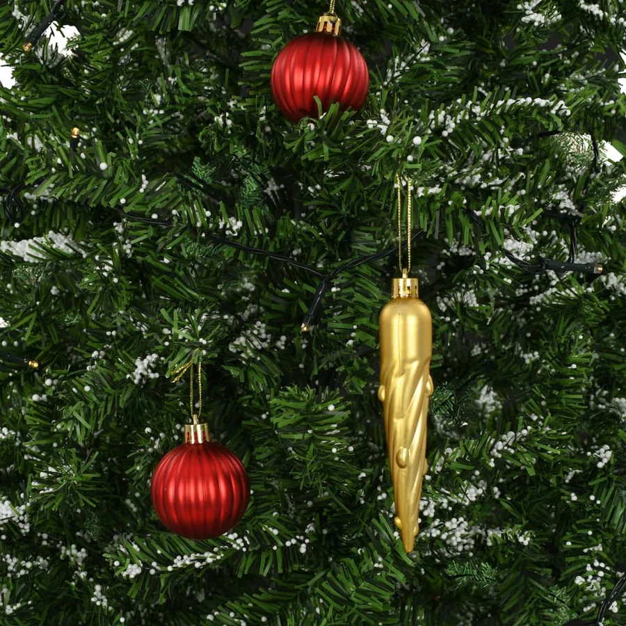 Arbre de Noël neigeux avec base de parapluie Vert 170 cm - 6