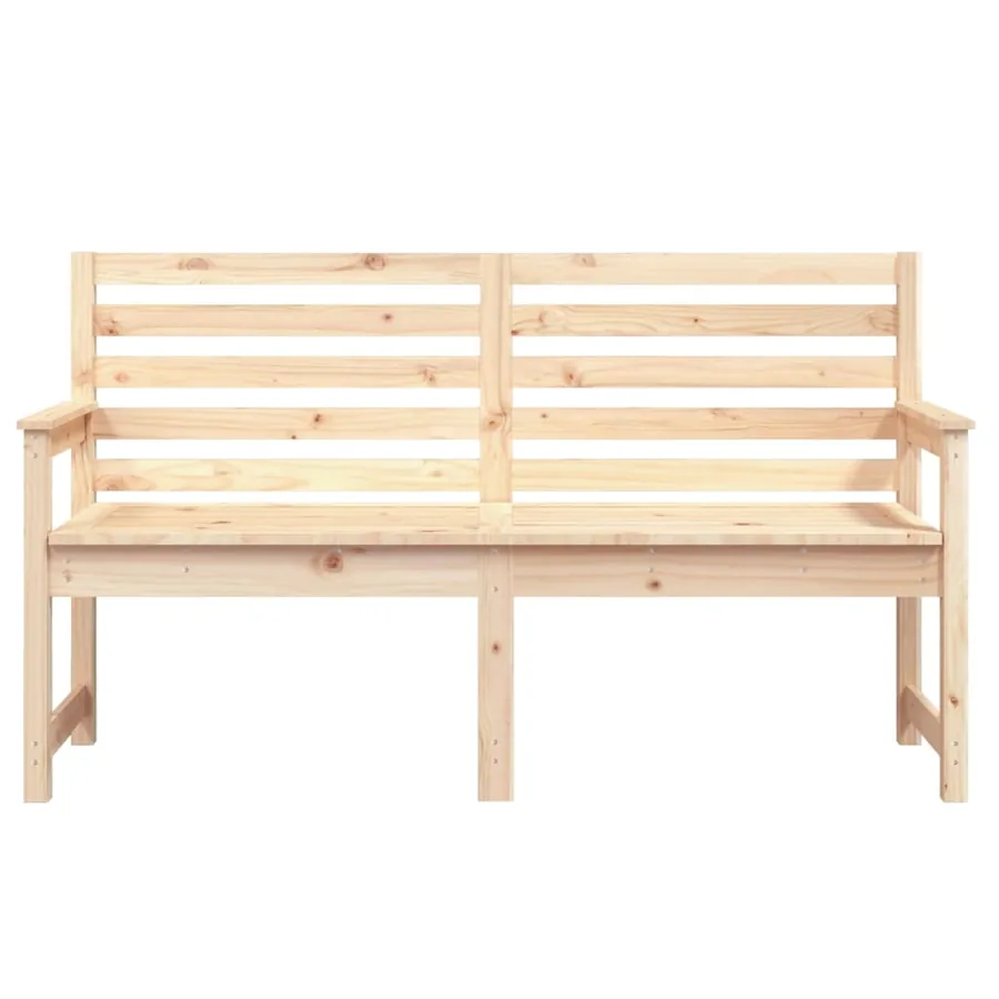 Banc de jardin 159,5x48x91,5 cm bois massif de pin - 4