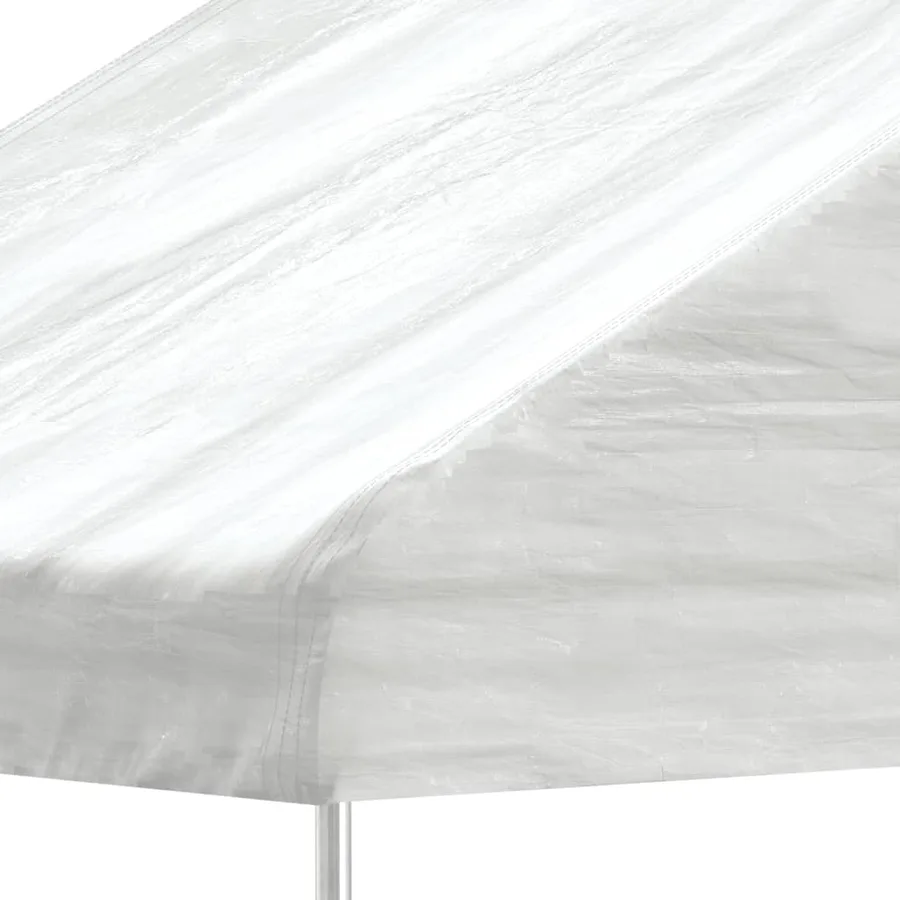 Belvédère avec toit blanc 5,88x2,23x3,75 m polyéthylène - 3
