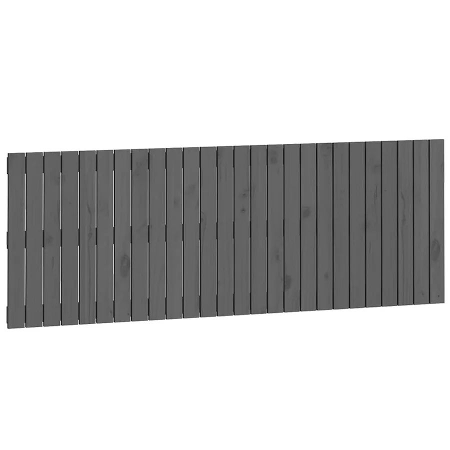 Tête de lit murale Gris 166x3x60 cm Bois massif de pin - 2