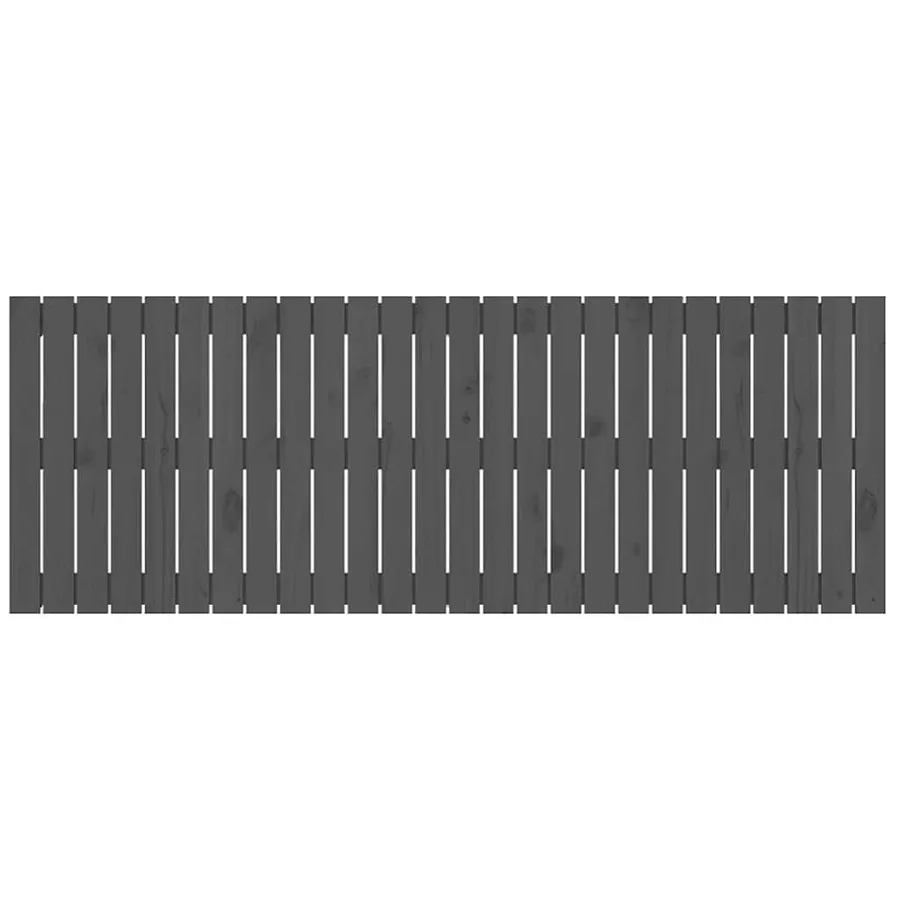 Tête de lit murale Gris 166x3x60 cm Bois massif de pin - 4