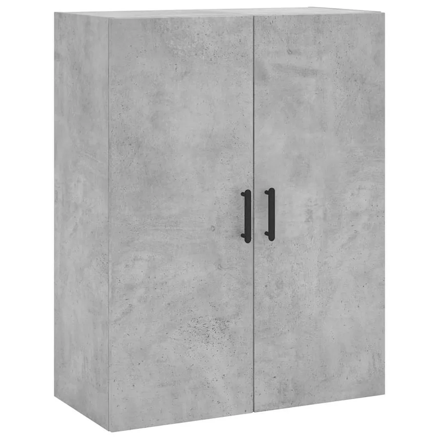 Buffet haut Gris béton 69,5x34x180 cm Bois d'ingénierie - 5