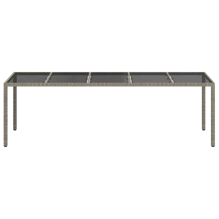Table de Jardin Gris 250 x 100 x 75 cm polyrotin - 3