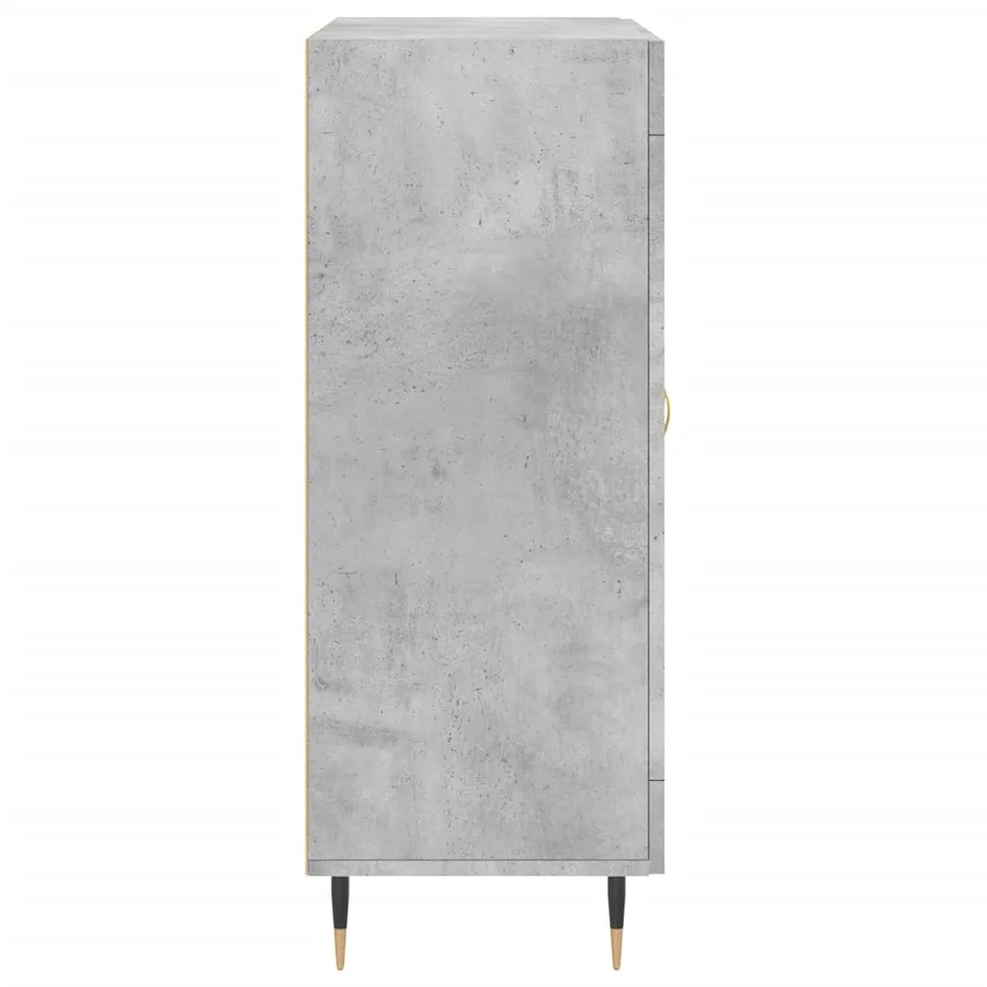 Buffet gris béton 69,5x34x90 cm bois d'ingénierie - 7