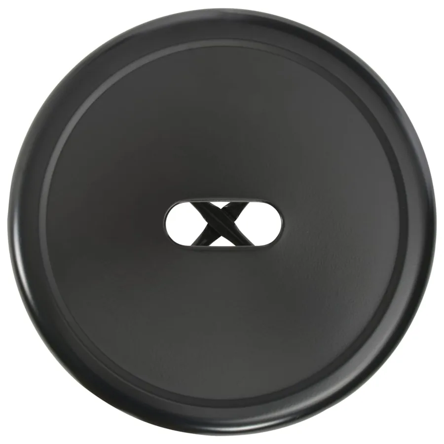 Tabourets de bar lot de 6 noir acier - 6
