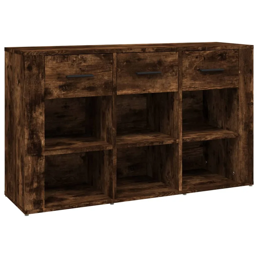 Buffet Chêne fumé 100x30x59,5 cm Bois d'ingénierie - 2