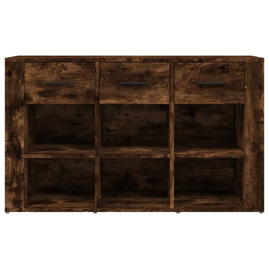 Buffet Chêne fumé 100x30x59,5 cm Bois d'ingénierie - 6