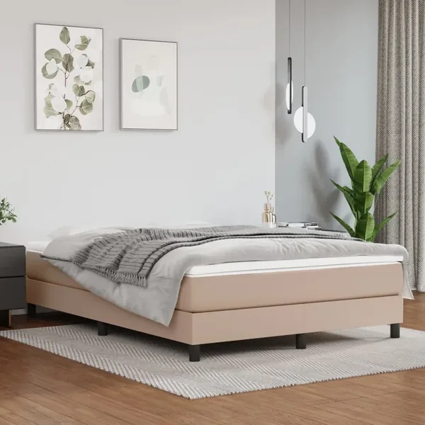 Matelas de lit à ressorts ensachés fermeté moyenne Cappuccino 140x200x20 cm