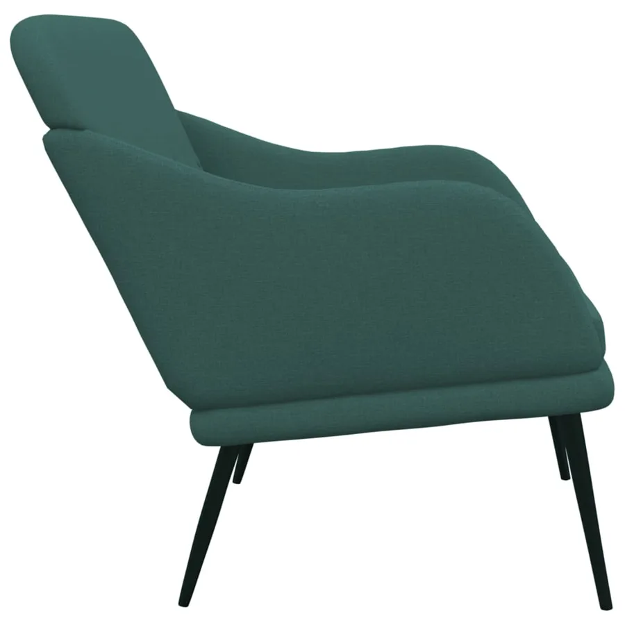 Banc Vert foncé 110x76x80 cm Tissu - 4
