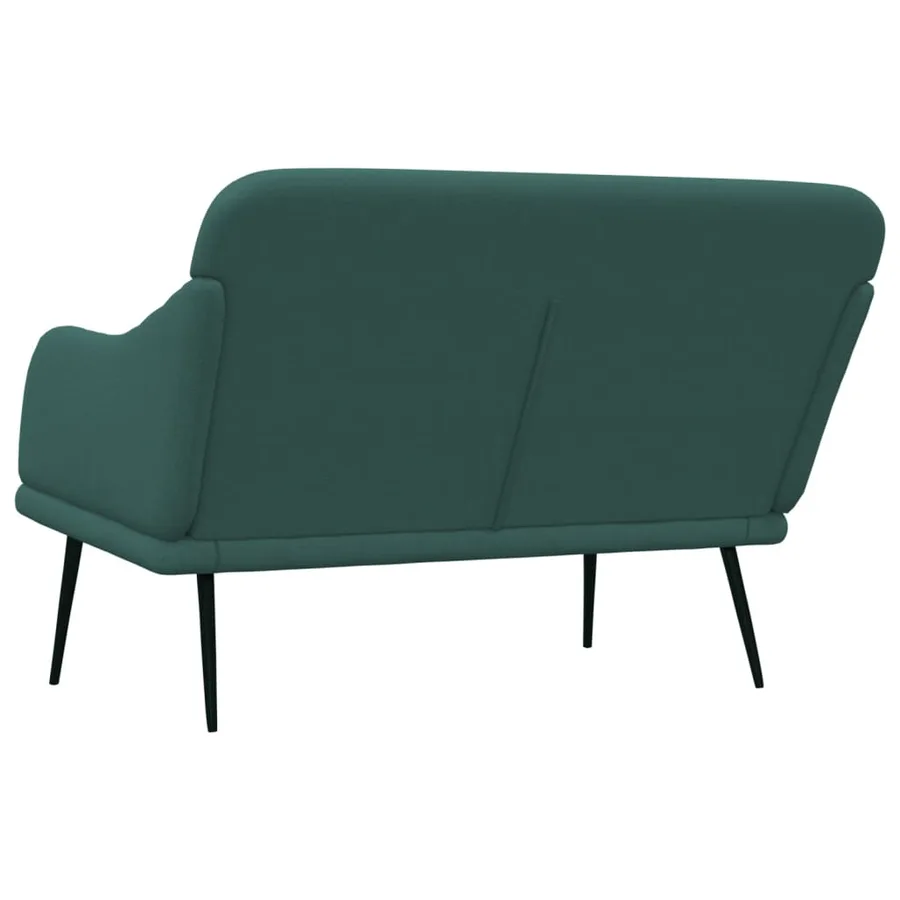 Banc Vert foncé 110x76x80 cm Tissu - 5