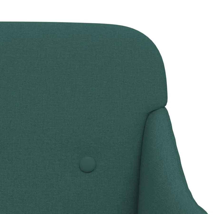 Banc Vert foncé 110x76x80 cm Tissu - 6