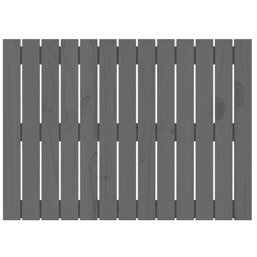 Tête de lit murale Gris 82,5x3x60 cm Bois massif de pin - 4